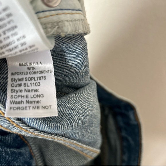 NWT SLVRLAKE Sophie Long mid-rise straight-leg organic jeans in Forget Me Not - Picture 8 of 8